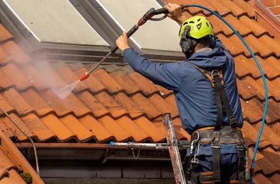 Démoussage et hydrofuge de toiture à Gerrots
